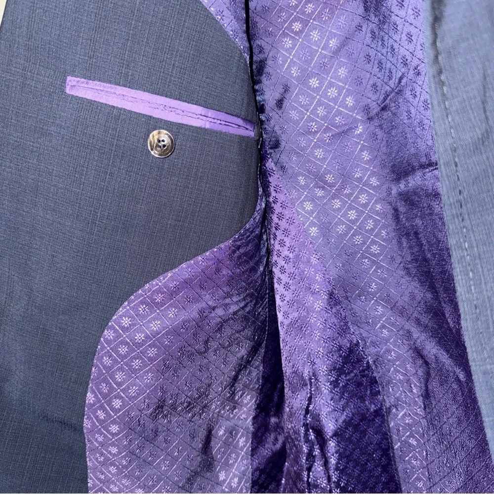 Ted Baker London Endurance Navy  Blazer with Lavender Lining